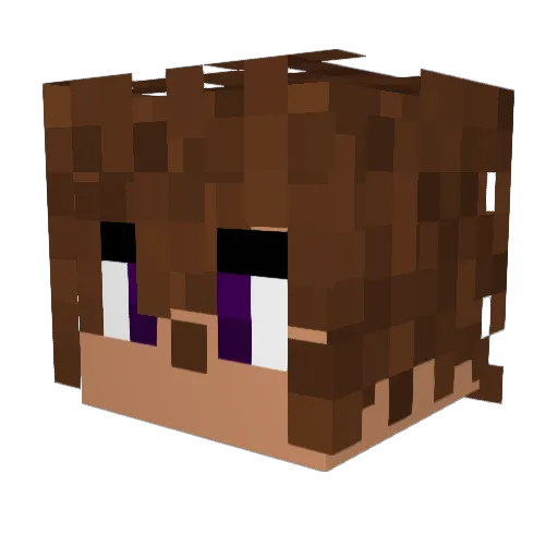 WataBucket Minecraft avatar head, 3D render