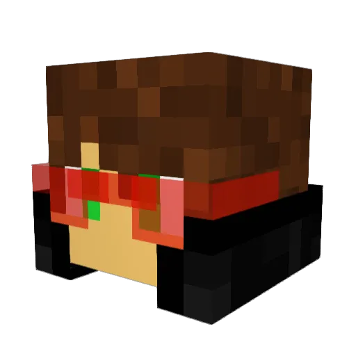 Watana1 Minecraft avatar head, 3D render