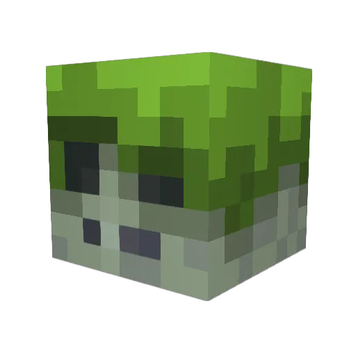 Watar0 Minecraft avatar head, 3D render