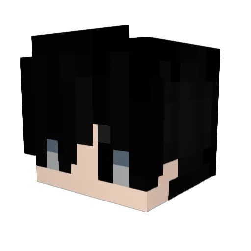 Watashi2521 Minecraft avatar head, 3D render