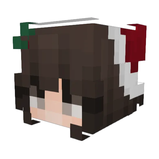 WatchRaven Minecraft avatar head, 3D render