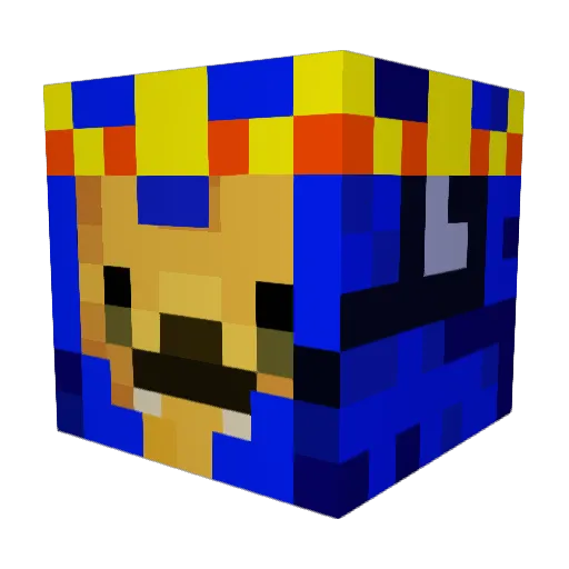 WatchYouFace Minecraft avatar head, 3D render