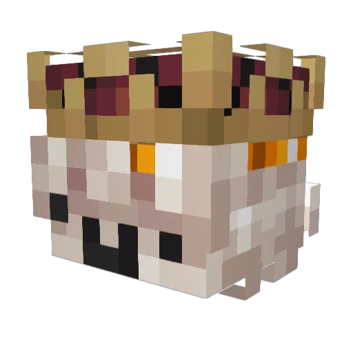 WatcherYT Minecraft avatar head, 3D render