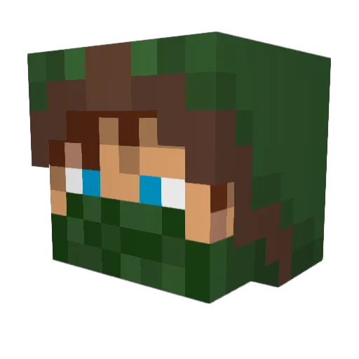 Watchman45 Minecraft avatar head, 3D render