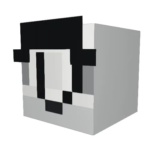 Watchout4dd Minecraft avatar head, 3D render