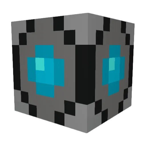 WaterCooled Minecraft avatar head, 3D render