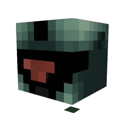 WaterDropPro Minecraft avatar head, 3D render