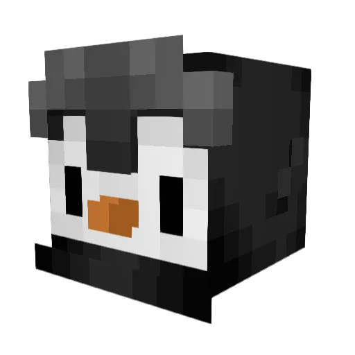 WaterFudgey Minecraft avatar head, 3D render