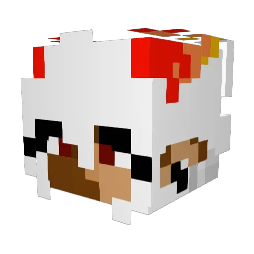 WaterLegend07 Minecraft avatar head, 3D render