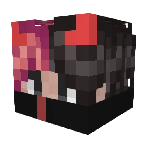 WaterPlace18288 Minecraft avatar head, 3D render
