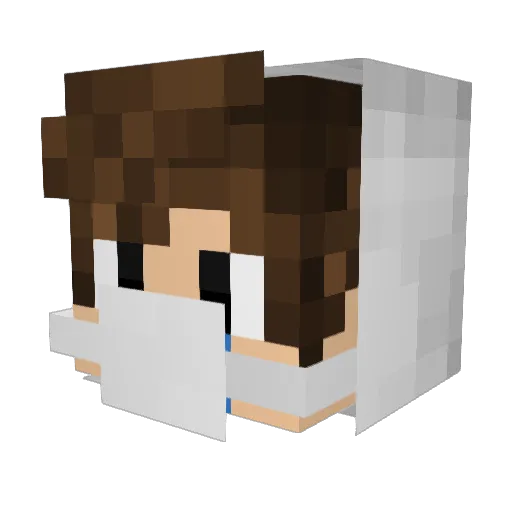 Water_Storm Minecraft avatar head, 3D render