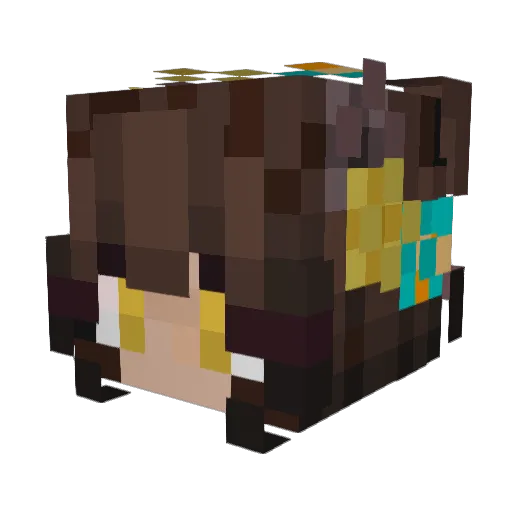 Water_Whirl Minecraft avatar head, 3D render