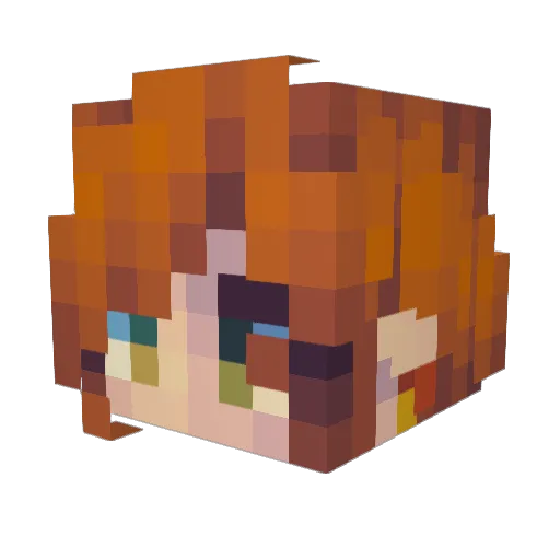Waterdog209 Minecraft avatar head, 3D render