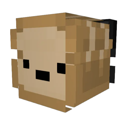 WateredBread Minecraft avatar head, 3D render