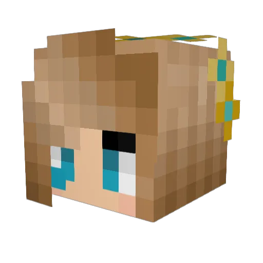 Waterlauncher22 Minecraft avatar head, 3D render