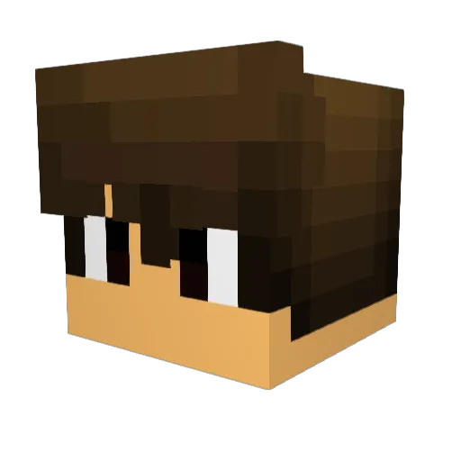 Waterman35 Minecraft avatar head, 3D render