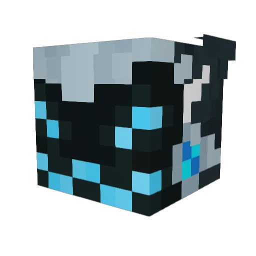 WatermanGaming Minecraft avatar head, 3D render