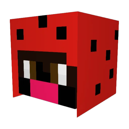 Watermellon_Man Minecraft avatar head, 3D render