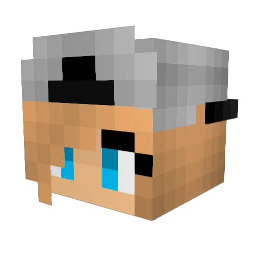 Watermelon105 Minecraft avatar head, 3D render