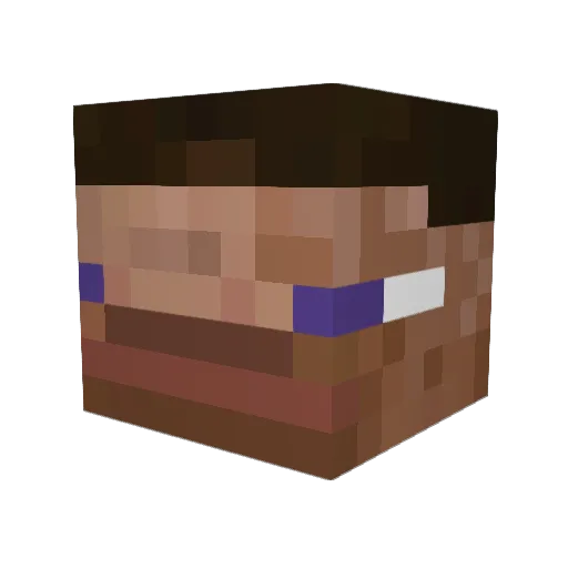 Watermelon1337 Minecraft avatar head, 3D render