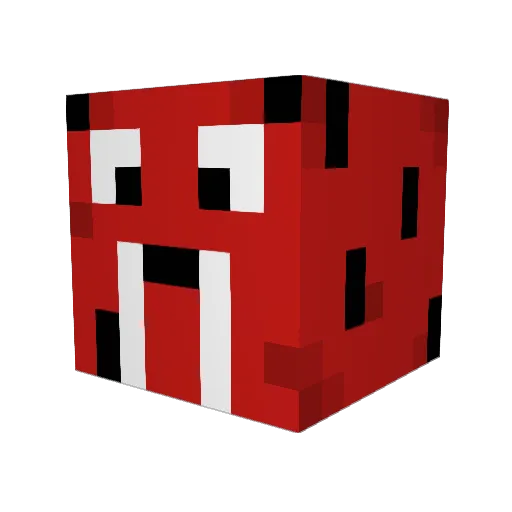 WatermelonWalrus Minecraft avatar head, 3D render