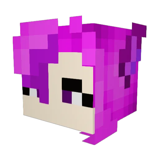 Watermelon_yumm Minecraft avatar head, 3D render