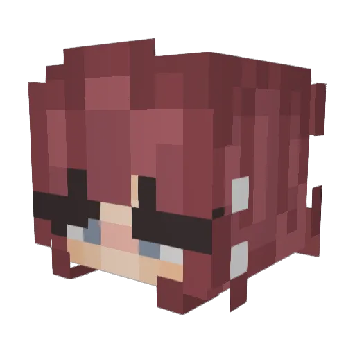 WatermlynR Minecraft avatar head, 3D render