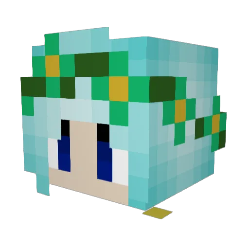 Waters_rad Minecraft avatar head, 3D render