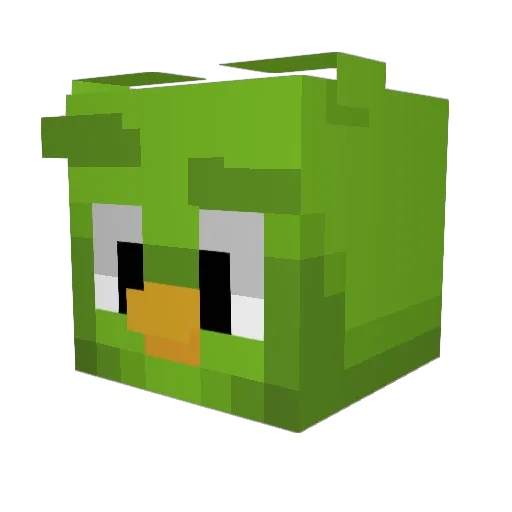 Watersaus_ Minecraft avatar head, 3D render
