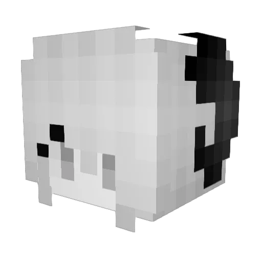 Watershark1 Minecraft avatar head, 3D render