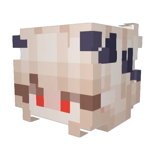 Watertank47 Minecraft avatar head, 3D render