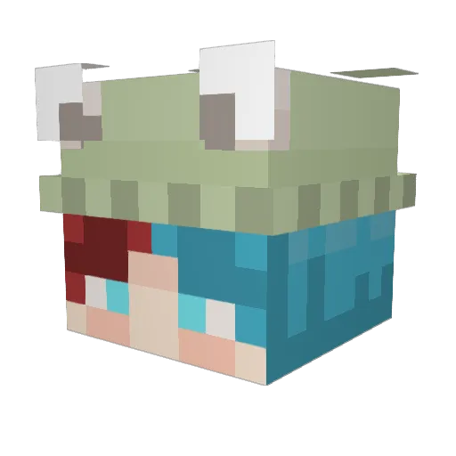 Watertower Minecraft avatar head, 3D render