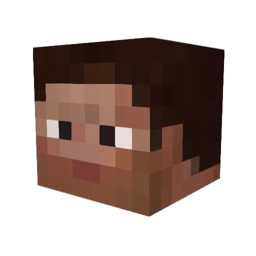 Wathers Minecraft avatar head, 3D render