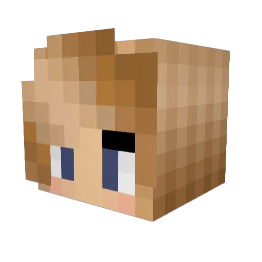Watson0707 Minecraft avatar head, 3D render