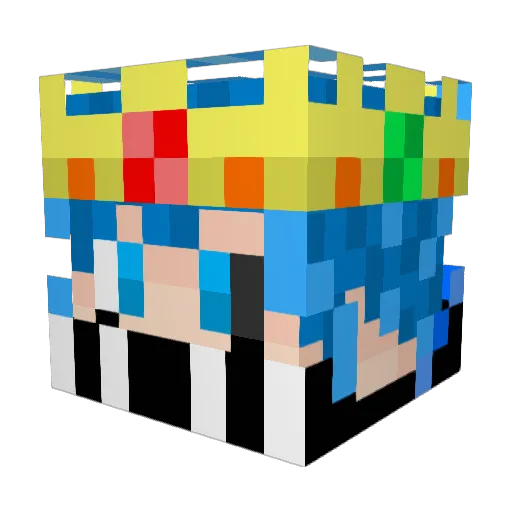 WatsonAM Minecraft avatar head, 3D render