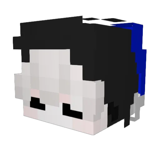 Watssen Minecraft avatar head, 3D render