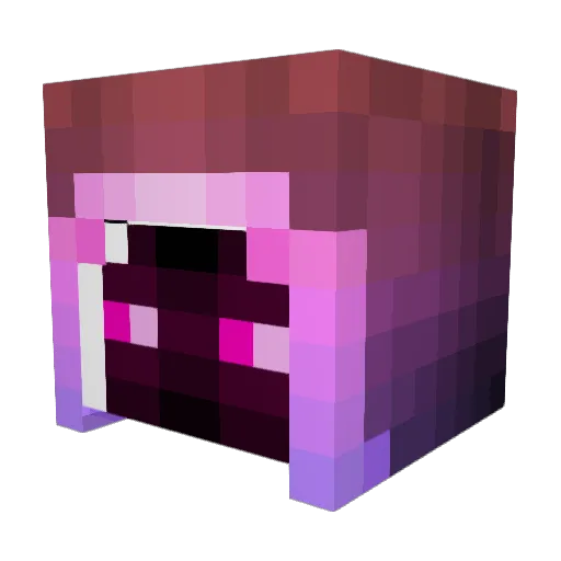 WattefuxX Minecraft avatar head, 3D render