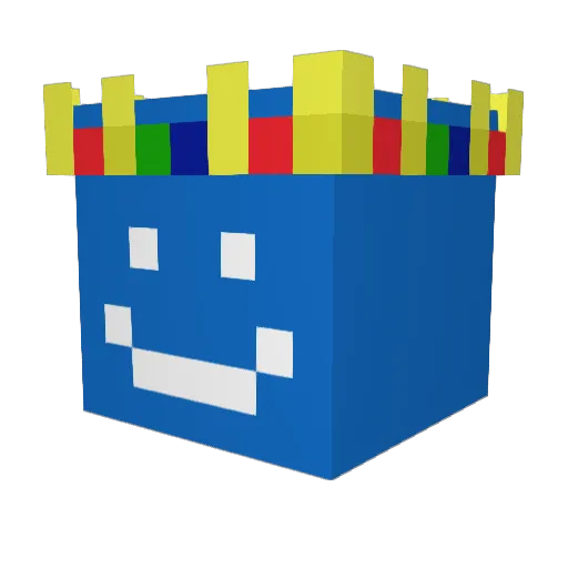 Wattle_iq Minecraft avatar head, 3D render