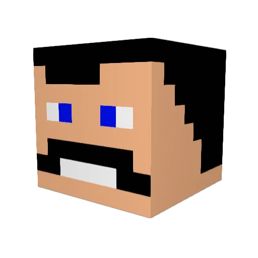 WattledSlinky85 Minecraft avatar head, 3D render