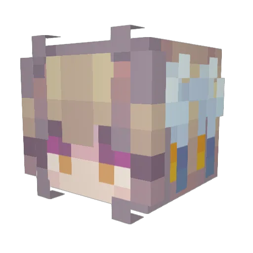 Wattson3 Minecraft avatar head, 3D render