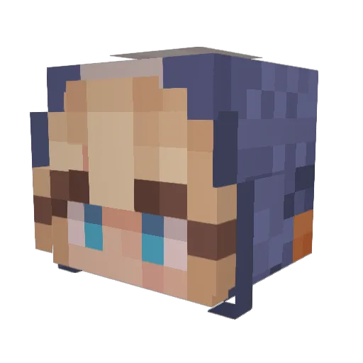 Wattson Minecraft avatar head, 3D render
