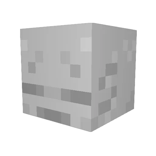 Wauklegee Minecraft avatar head, 3D render