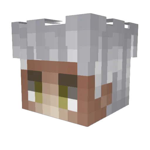 Wave16 Minecraft avatar head, 3D render