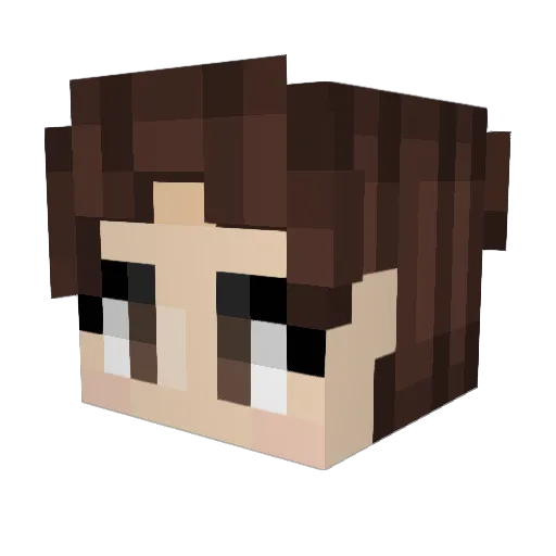 WaveCe Minecraft avatar head, 3D render