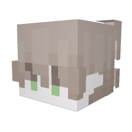 WaveHF Minecraft avatar head, 3D render