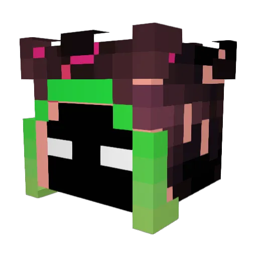 WaveMaster007 Minecraft avatar head, 3D render
