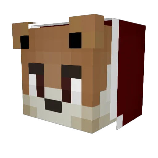 WaveT0bias Minecraft avatar head, 3D render