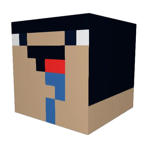 Wave_Pizza Minecraft avatar head, 3D render