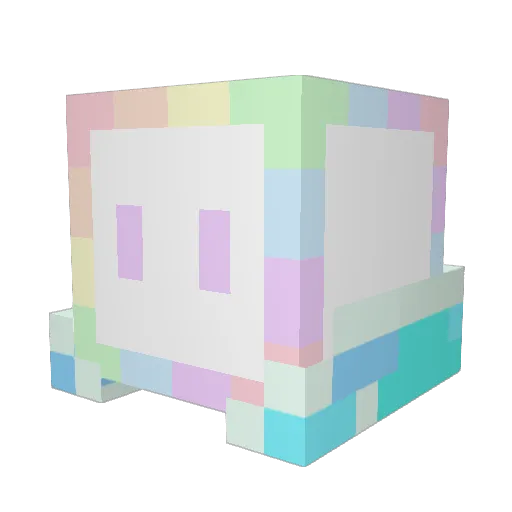 Wavedash_ppt Minecraft avatar head, 3D render