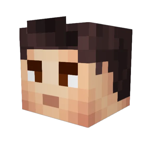 Waverunner95 Minecraft avatar head, 3D render